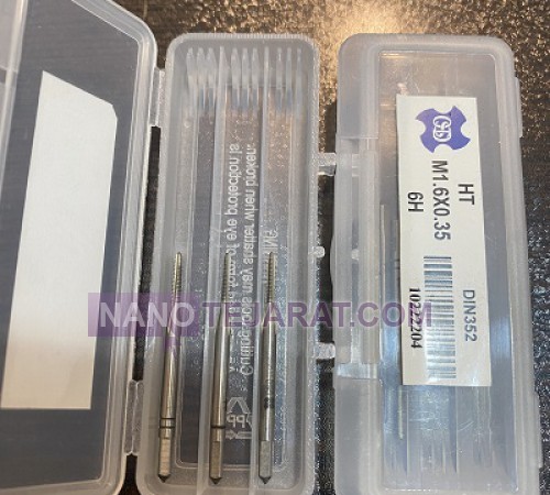 قلاویز دستی سه مرحله ای M1.6*0.35 DIN352 HSS-E برند OSD